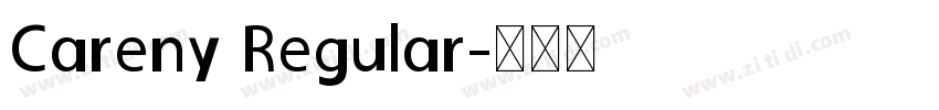 Careny Regular字体转换
